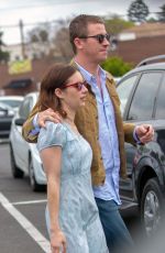 EMMA ROBERTS and Garrett Hedlund Out on Easter in Los Angeles 04/21/2019