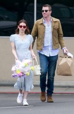 EMMA ROBERTS and Garrett Hedlund Out on Easter in Los Angeles 04/21/2019