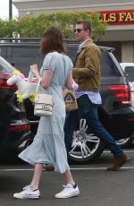 EMMA ROBERTS and Garrett Hedlund Out on Easter in Los Angeles 04/21/2019