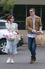 EMMA ROBERTS and Garrett Hedlund Out on Easter in Los Angeles 04/21/2019