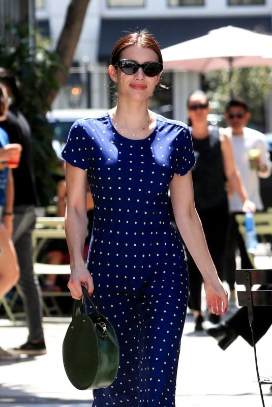 EMMA ROBERTS HEading to Nine Zero One Hair Salon in West Hollywood 04/06/2019