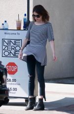 EMMA ROBERTS Leaves Nine Zero One Salon in Los Angeles 04/19/2019