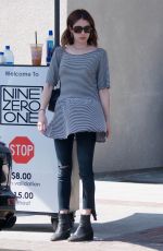 EMMA ROBERTS Leaves Nine Zero One Salon in Los Angeles 04/19/2019