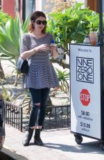 EMMA ROBERTS Leaves Nine Zero One Salon in Los Angeles 04/19/2019