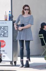 EMMA ROBERTS Leaves Nine Zero One Salon in Los Angeles 04/19/2019