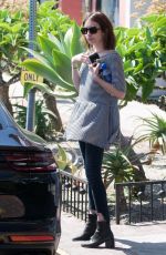 EMMA ROBERTS Leaves Nine Zero One Salon in Los Angeles 04/19/2019