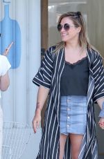 EMMA ROBERTS, MIA SWIER and Darren Criss Out in Los Angeles 04/08/2019