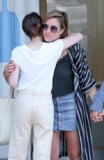 EMMA ROBERTS, MIA SWIER and Darren Criss Out in Los Angeles 04/08/2019