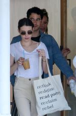 EMMA ROBERTS, MIA SWIER and Darren Criss Out in Los Angeles 04/08/2019