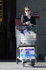 EMMA ROBERTS Shopping at Gelsons in Los Angeles 04/24/2019