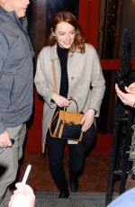 EMMA STONE Arrives at NBC Studio in New York 04/09/2019