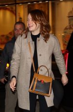 EMMA STONE Arrives at NBC Studio in New York 04/09/2019