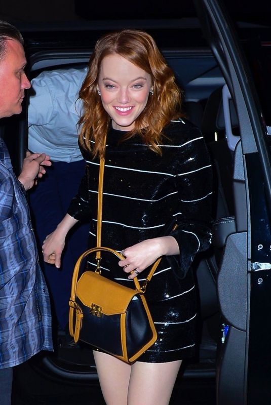 EMMA STONE Arrives at SNL After-party in New York 04/13/2019
