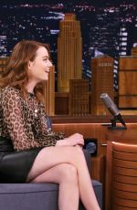 EMMA STONE at Tonight Show Starring Jimmy Fallon in New York 04/11/2019