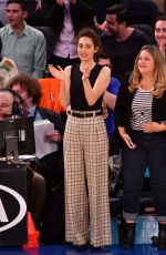 EMMY ROSSUM at Detroit Pistons vs New York Knicks Game at Madison Square Garden 04/10/2019