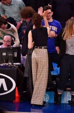 EMMY ROSSUM at Detroit Pistons vs New York Knicks Game at Madison Square Garden 04/10/2019
