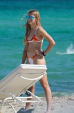 EUGENIE BOUCHARD in Bikini at a Beach in Miami 04/12/2019