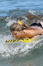 EUGENIE BOUCHARD in Bikini on the Beach in Miami 04/12/2019