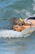 EUGENIE BOUCHARD in Bikini on the Beach in Miami 04/12/2019