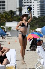 EUGENIE BOUCHARD in Bikini on the Beach in Miami 04/12/2019