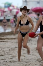 EUGENIE BOUCHARD in Bikini on the Beach in Miami 04/12/2019