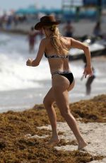 EUGENIE BOUCHARD in Bikini on the Beach in Miami 04/12/2019