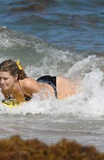 EUGENIE BOUCHARD in Bikini on the Beach in Miami 04/12/2019