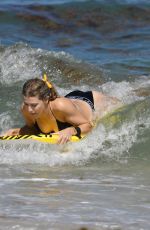 EUGENIE BOUCHARD in Bikini on the Beach in Miami 04/12/2019