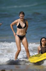 EUGENIE BOUCHARD in Bikini on the Beach in Miami 04/12/2019