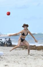 EUGENIE BOUCHARD in Bikini on the Beach in Miami 04/12/2019