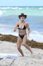 EUGENIE BOUCHARD in Bikini on the Beach in Miami 04/12/2019