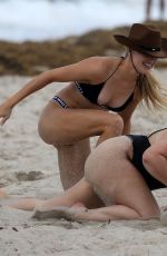 EUGENIE BOUCHARD in Bikini on the Beach in Miami 04/12/2019