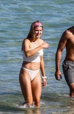 EUGENIE BOUCHARD in Bikini on the Beach in Miami 04/21/2019