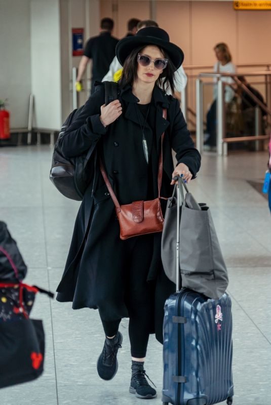 EVA GREEN at Heathrow Airport in London 04/16/2019