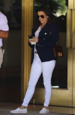EVA LONGORIA Leaves Sunset Tower in Los Angeles 04/06/2019