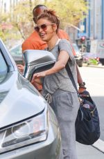 EVA MENDES Out and About in Los Angeles 04/09/2019