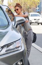 EVA MENDES Out and About in Los Angeles 04/09/2019