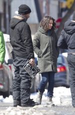 EVANGELINE LILLY on the Set of Dreamland in Montreal 04/12/2019