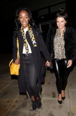 FAYE BROOKES and VICTORIA EKANOYE at Foodwell Restaurant in Manchester 04/03/2019