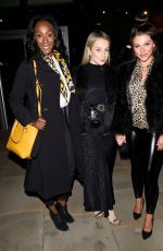 FAYE BROOKES and VICTORIA EKANOYE at Foodwell Restaurant in Manchester 04/03/2019