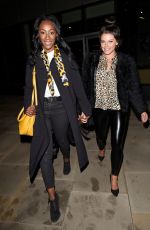 FAYE BROOKES and VICTORIA EKANOYE at Foodwell Restaurant in Manchester 04/03/2019
