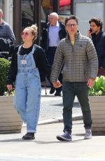 FLORENCEPUGH and Zach Braff Out in New York 04/12/2019