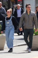 FLORENCEPUGH and Zach Braff Out in New York 04/12/2019