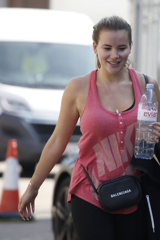 GEORGIA KOUSOULOU Leaves a Gym in Essex 03/29/2019