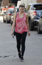 GEORGIA KOUSOULOU Leaves a Gym in Essex 03/29/2019