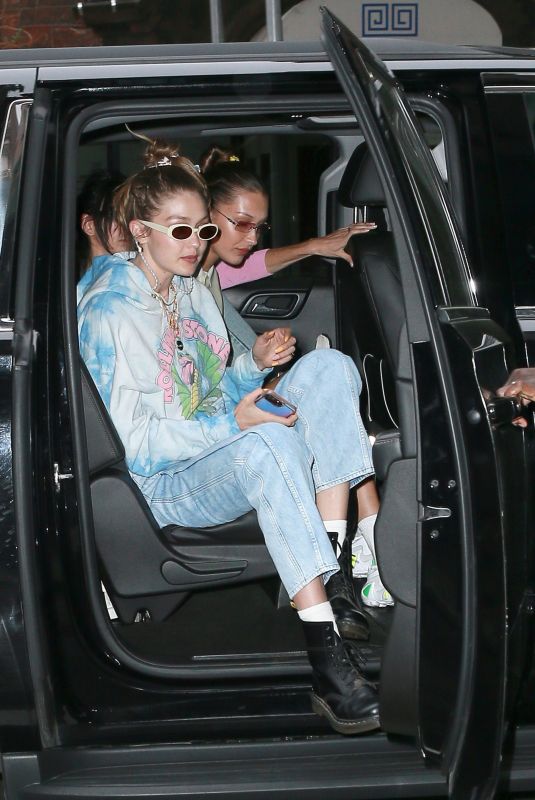 GIGI and BELLA HADID Out in New York 04/23/2019