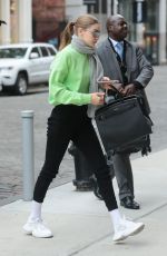 GIGI HADID Arrives at Her Apartment in New York 04/02/2019