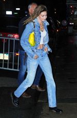 GIGI HADID Arrives at Her Early Birthday Celebration in New York 04/22/2019