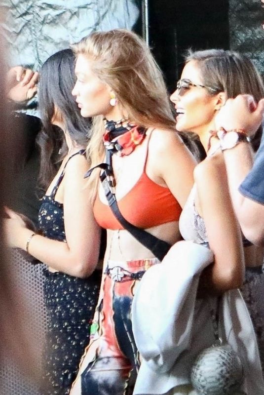 GIGI HADID, OLIVIA CULPO and KENDALL JENNER at Virgil Abloh’s DJ Set at Coachella 04/13/2019