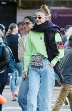 GIGI HADID Out in New York 04/17/2019